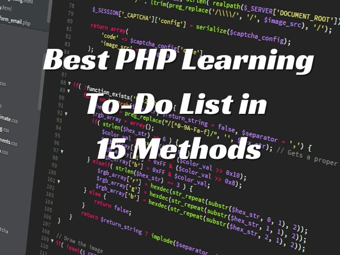 Best PHP Learning To-Do List in 15 Methods